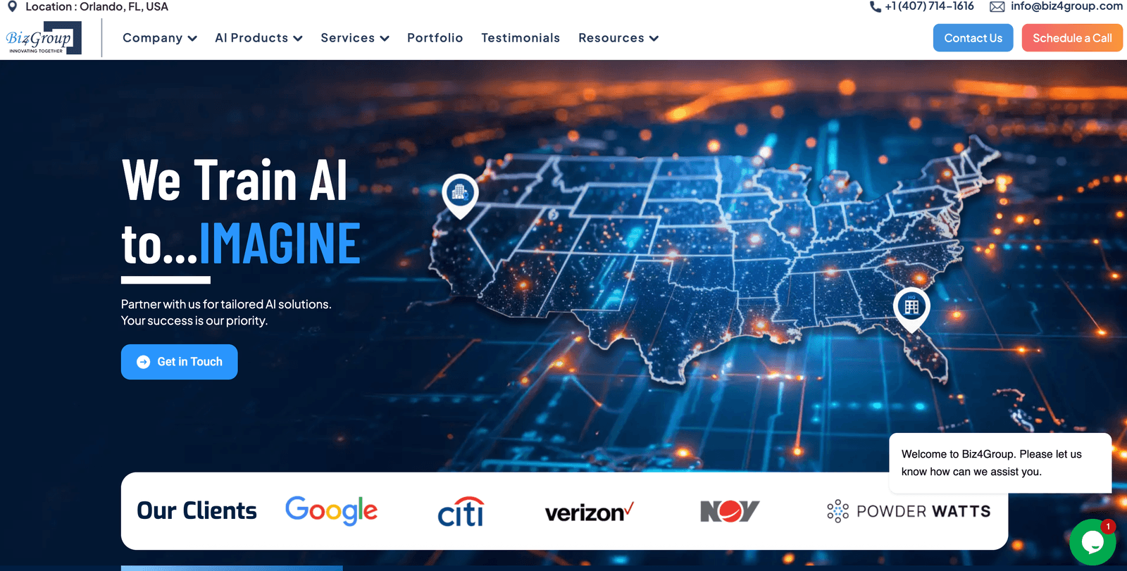 Biz4group homepage image